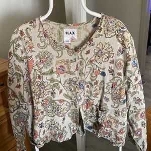 Linen thin blouse